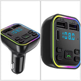 25 Sets- USB Type C-Car Charger Bluetooth Smartphone Connection FM Transmitter