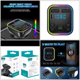 25 Sets- USB Type C-Car Charger Bluetooth Smartphone Connection FM Transmitter