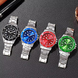 Mens Quartz Watches Luxury Style Stainless Steel Racing Watch