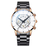 Mens Quartz Watches Luxury Style Stainless Steel Racing Watch
