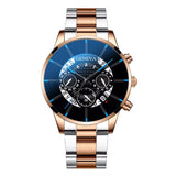 Mens Quartz Watches Luxury Style Stainless Steel Racing Watch