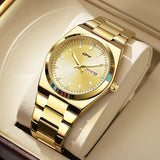 Mens Quartz Watches Luxury Style Stainless Steel Racing Watch