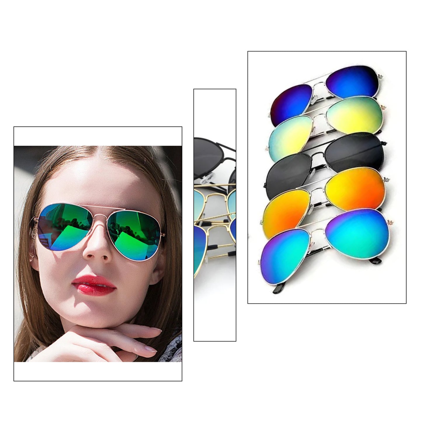 200 Pairs - Aviator Sunglasses for Men and Women - UV400