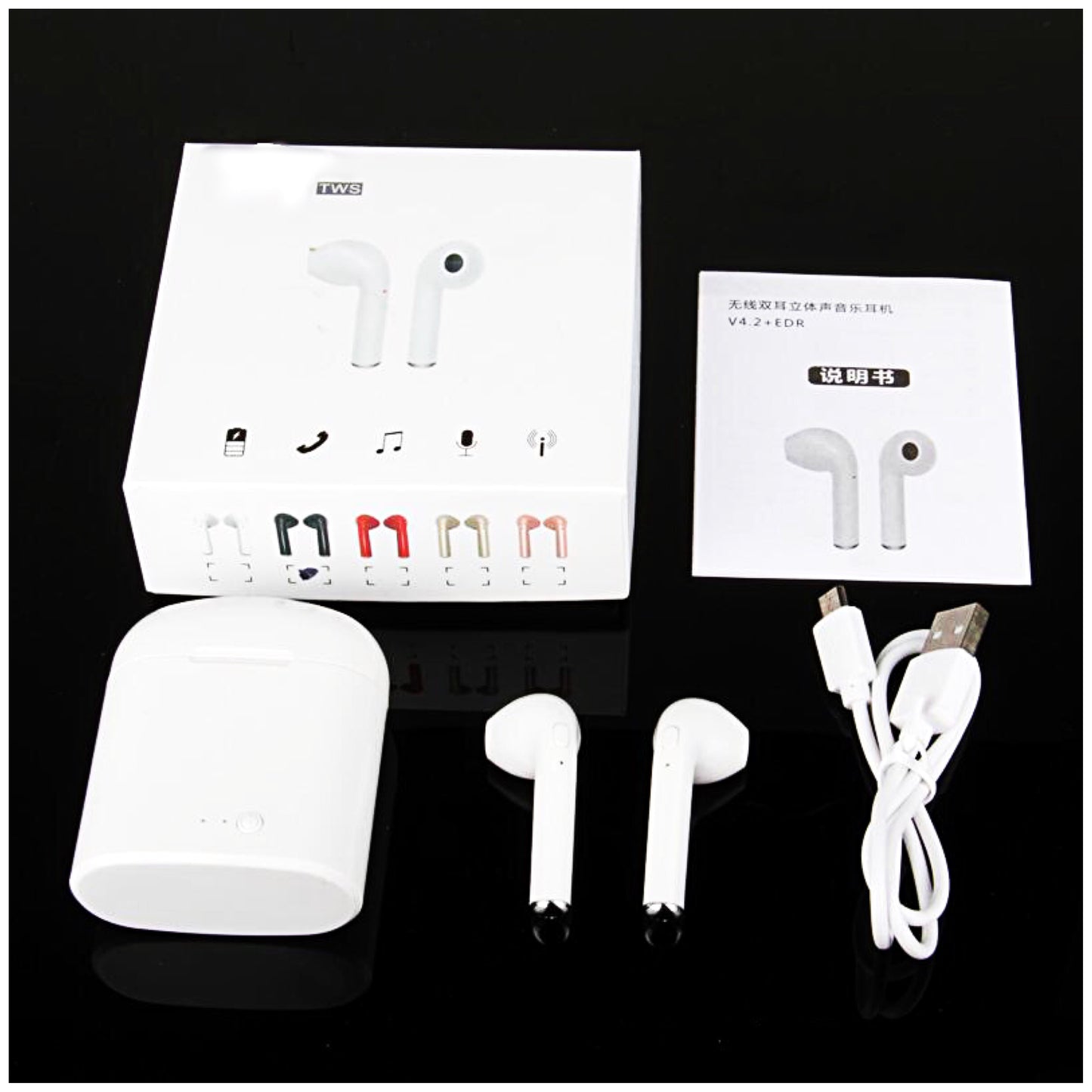 (Qty: 50 Sets) TWS I7s Bluetooth Earphone Sets