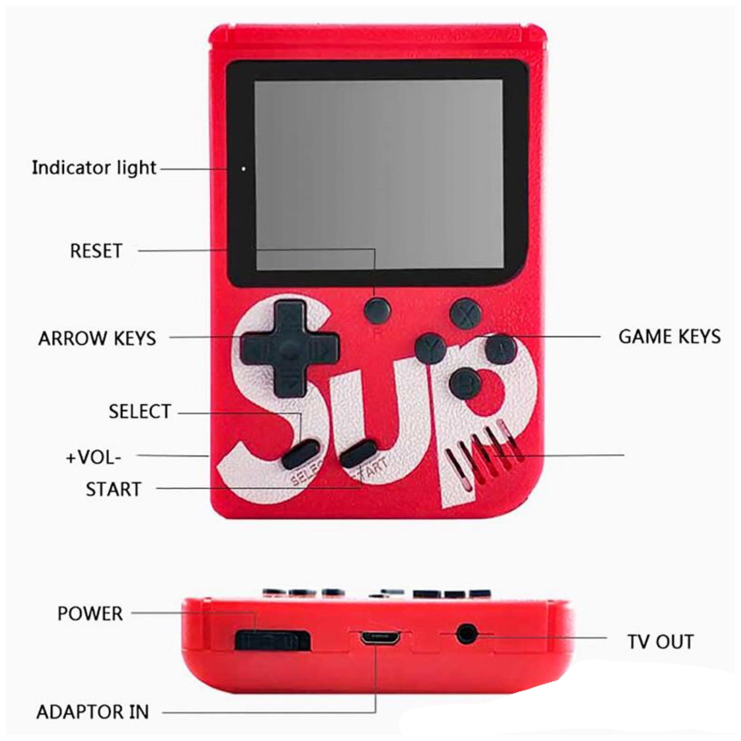 (20 Pcs) Hand Held Classic Game Pads